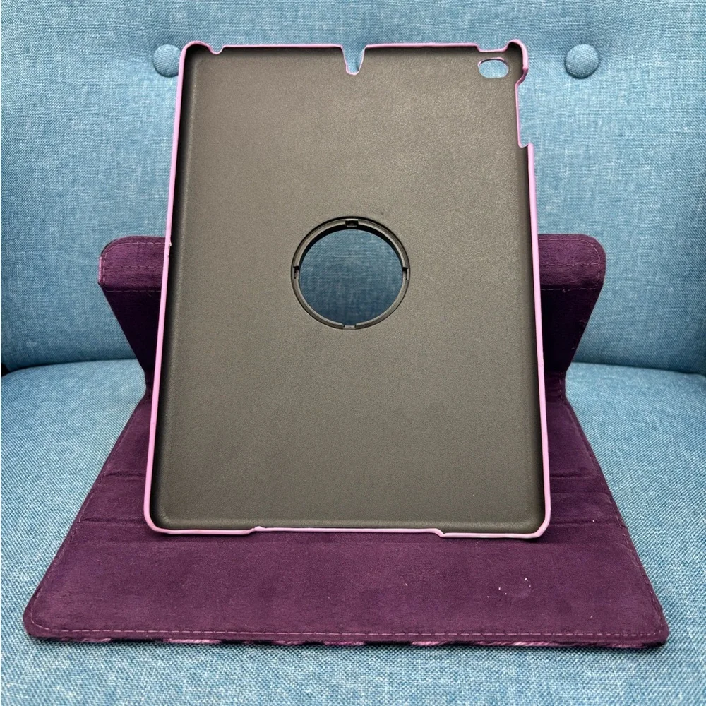 Pink and Black Leopard Rotating Tablet Case for IPAD 5 or 6 (9.7 inch stand)
